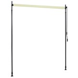 vidaXL Rolgordijn voor buiten 200x270 cm crème
