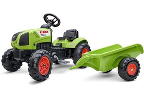 Pedaaltractor Claas Arion Replica met Aanhanger & Claxon - Groen (Vanaf 2 Jaar) - 41% Korting!