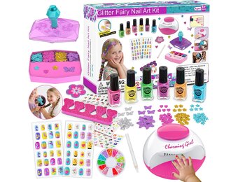 LemonDream Kindermake-up Nail Art Set met Nagelstudio en Stickers
