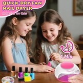 LemonDream Kindermake-up Nail Art Set met Nagelstudio en Stickers
