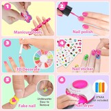 LemonDream Kindermake-up Nail Art Set met Nagelstudio en Stickers