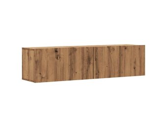 vidaXL Tv-wandmeubel 120x30x30 cm bewerkt hout artisanaal eikenkleurig