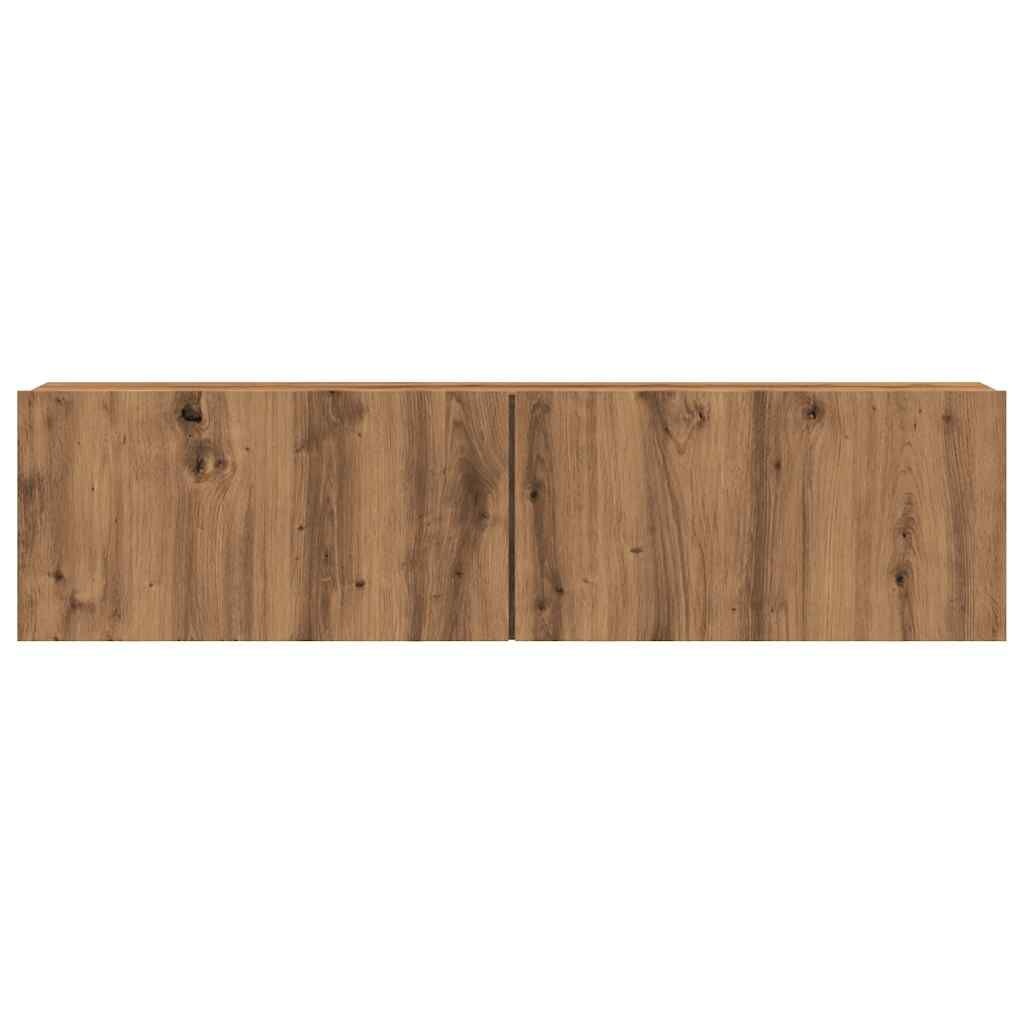 vidaXL Tv-wandmeubel 120x30x30 cm bewerkt hout artisanaal eikenkleurig