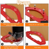 Freessjabloon Bovenfrees 3-in-1 Aluminium (73% Korting)
