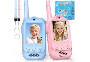 Video Walkietalkie Kinderen 45% Korting | HD Videogesprekken & Camera | Oplaadbaar Buitenspeelgoed 3-12 Jaar