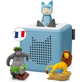 tonies Toniebox My First Helden Disney Blauw, 2 figuren geschiedenis + 1 creatief figuur, geschiedenis & muziekdoos voor kinderen van 3-7 jaar, verhalenverteller, robuust en eenvoudig te bedienen