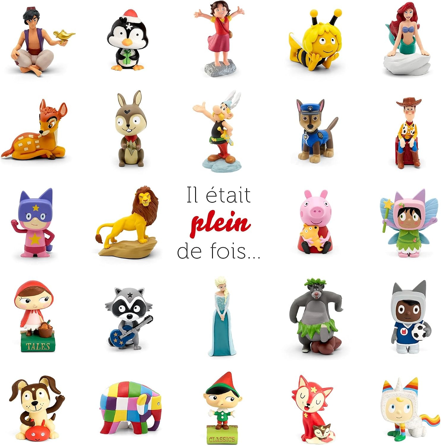 tonies Toniebox My First Helden Disney Blauw, 2 figuren geschiedenis + 1 creatief figuur, geschiedenis & muziekdoos voor kinderen van 3-7 jaar, verhalenverteller, robuust en eenvoudig te bedienen