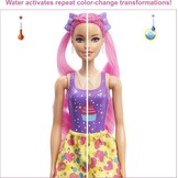 ​Barbie Color Reveal Glitter Hair Swaps pop, glanzend roze met 25 verrassingen voor kapsels en feestjes, waaronder 10 verwisselbare haarextensions, cadeau voor kinderen vanaf 3 jaar, HBG39