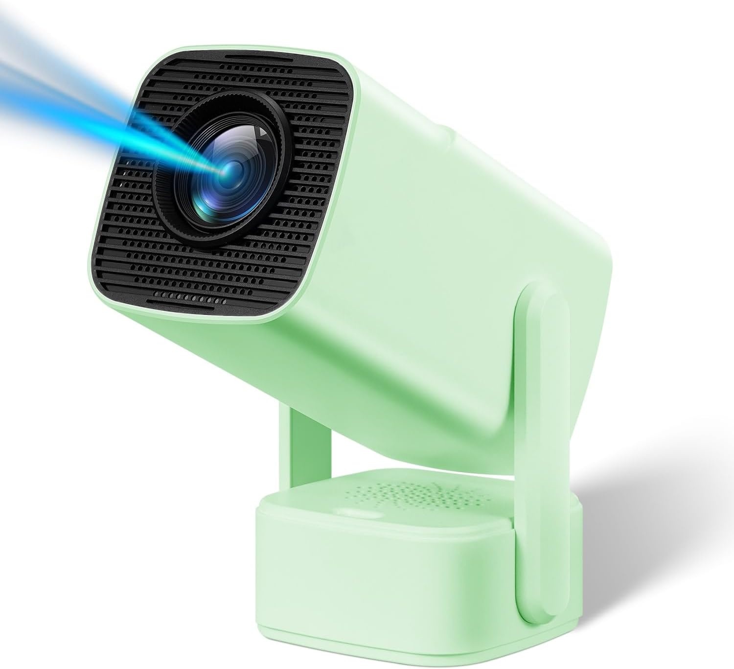 Draagbare mini-projector, SEPYMP 4K, onafhankelijke luidspreker met 5 watt, HD 1080P, 350 ANSI, Android 11, automatische verticale trapeziumcorrectie, vooraf geïnstalleerd met YouTube, Netflix.