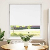 vidaXL Rolgordijn verduisterend wit 110x175 cm stofbreedte 105,7 cm