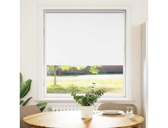 vidaXL Rolgordijn verduisterend wit 110x175 cm stofbreedte 105,7 cm