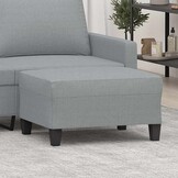 Voetenbank stof lichtgrijs - 70x55x41 cm (46% korting)