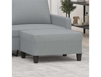 Voetenbank stof lichtgrijs - 70x55x41 cm (46% korting)