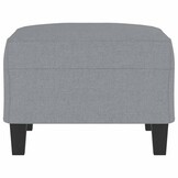 Voetenbank stof lichtgrijs - 70x55x41 cm (46% korting)