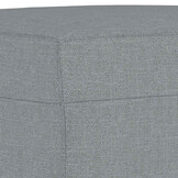 Voetenbank stof lichtgrijs - 70x55x41 cm (46% korting)