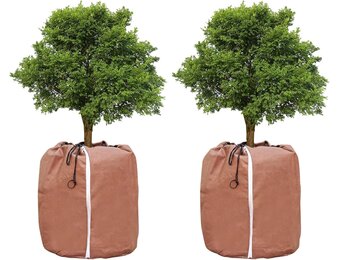 2x Winter Plantenhoes 45x55cm - Thermisch Waterdicht Polyester met Ritssluiting