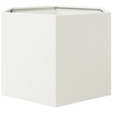 Zeshoekige Plantenbak Staal Wit 69x60x45 cm - 46% Korting