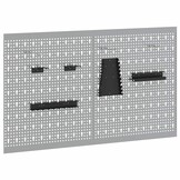 vidaXL Gereedschap Wandpaneel 2 st Grijs 100x60cm - 34% Korting