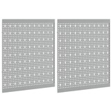 vidaXL Gereedschap Wandpaneel 2 st Grijs 100x60cm - 34% Korting