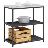 vidaXL Keukenplankeenheid HATTEM Antraciet 90x50x92 cm - 35% Korting!