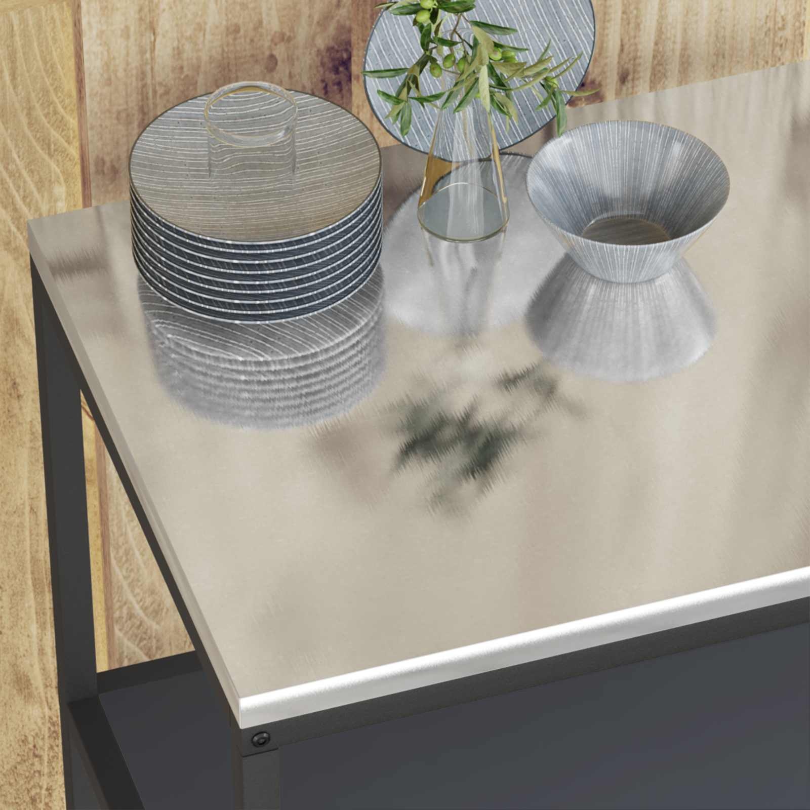 vidaXL Keukenplankeenheid HATTEM Antraciet 90x50x92 cm - 35% Korting!