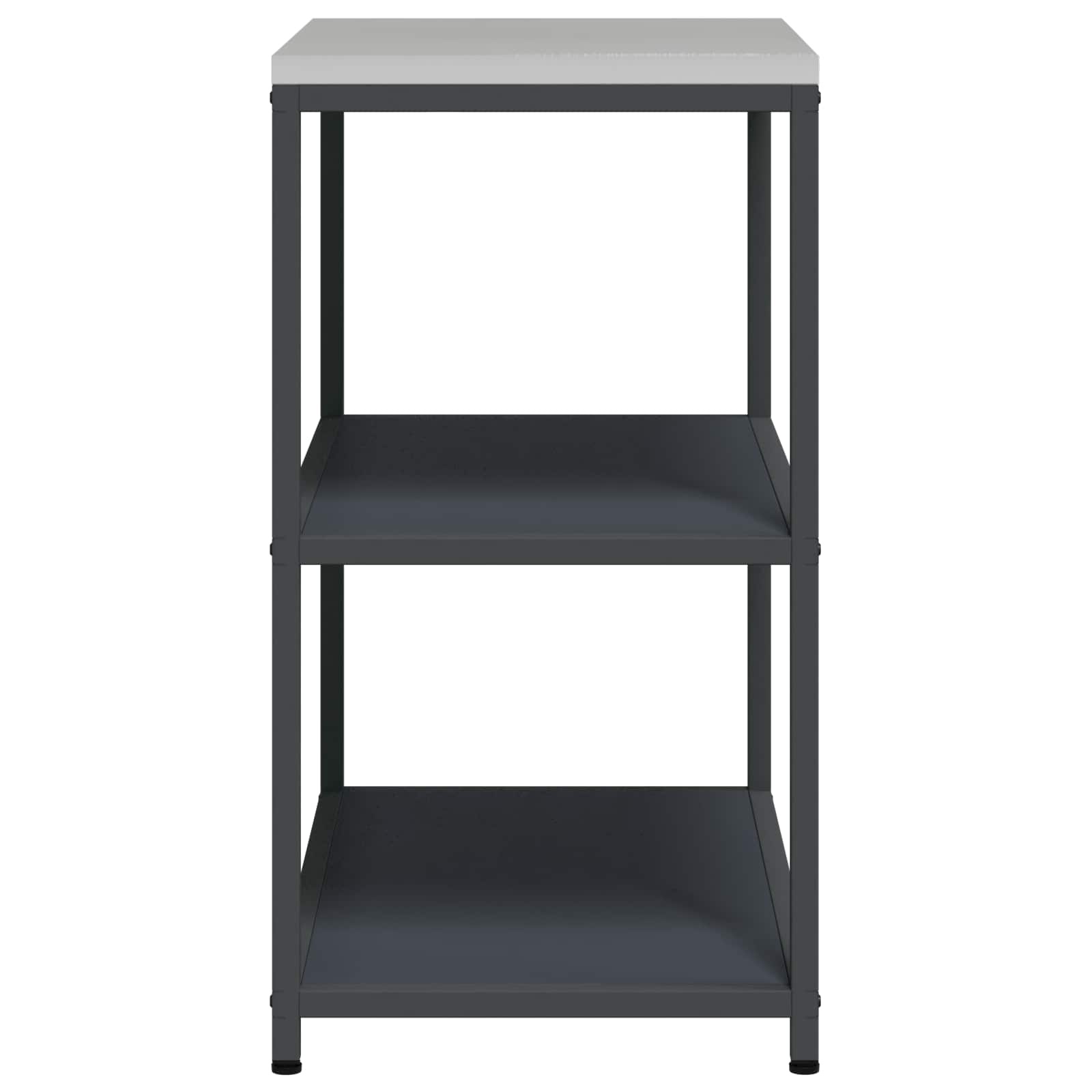 vidaXL Keukenplankeenheid HATTEM Antraciet 90x50x92 cm - 35% Korting!