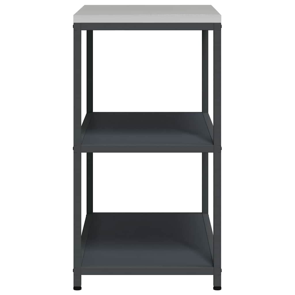 vidaXL Keukenplankeenheid HATTEM Antraciet 90x50x92 cm - 35% Korting!