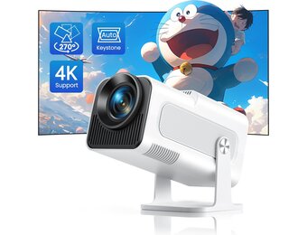 Mini Beamer Full HD 1080p WiFi6 Bluetooth 4K - 35% Korting