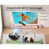 Mini Beamer Full HD 1080p WiFi6 Bluetooth 4K - 35% Korting