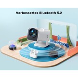 Mini Beamer Full HD 1080p WiFi6 Bluetooth 4K - 35% Korting