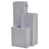 vidaXL Binnenfontein Polyresin met LED - Grijs - 34% Korting