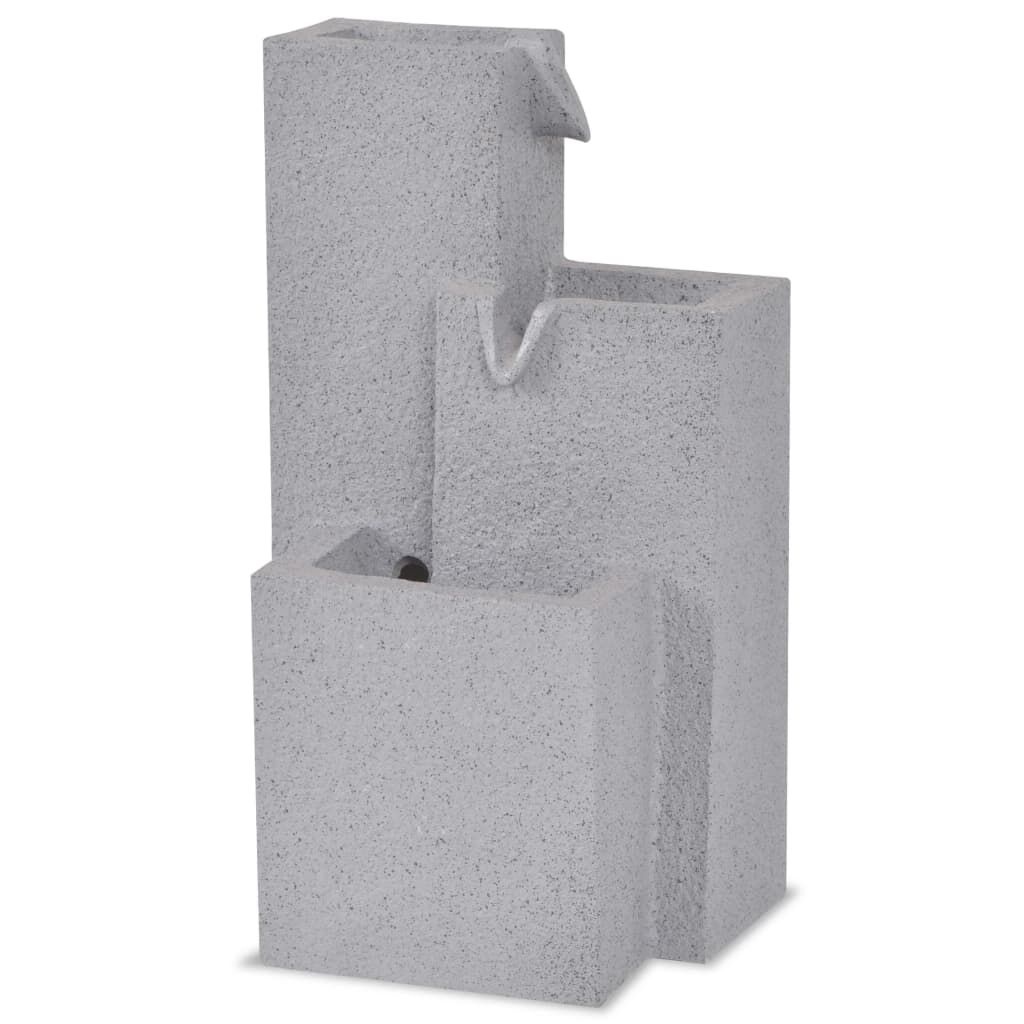 vidaXL Binnenfontein Polyresin met LED - Grijs - 34% Korting