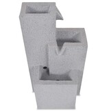vidaXL Binnenfontein Polyresin met LED - Grijs - 34% Korting