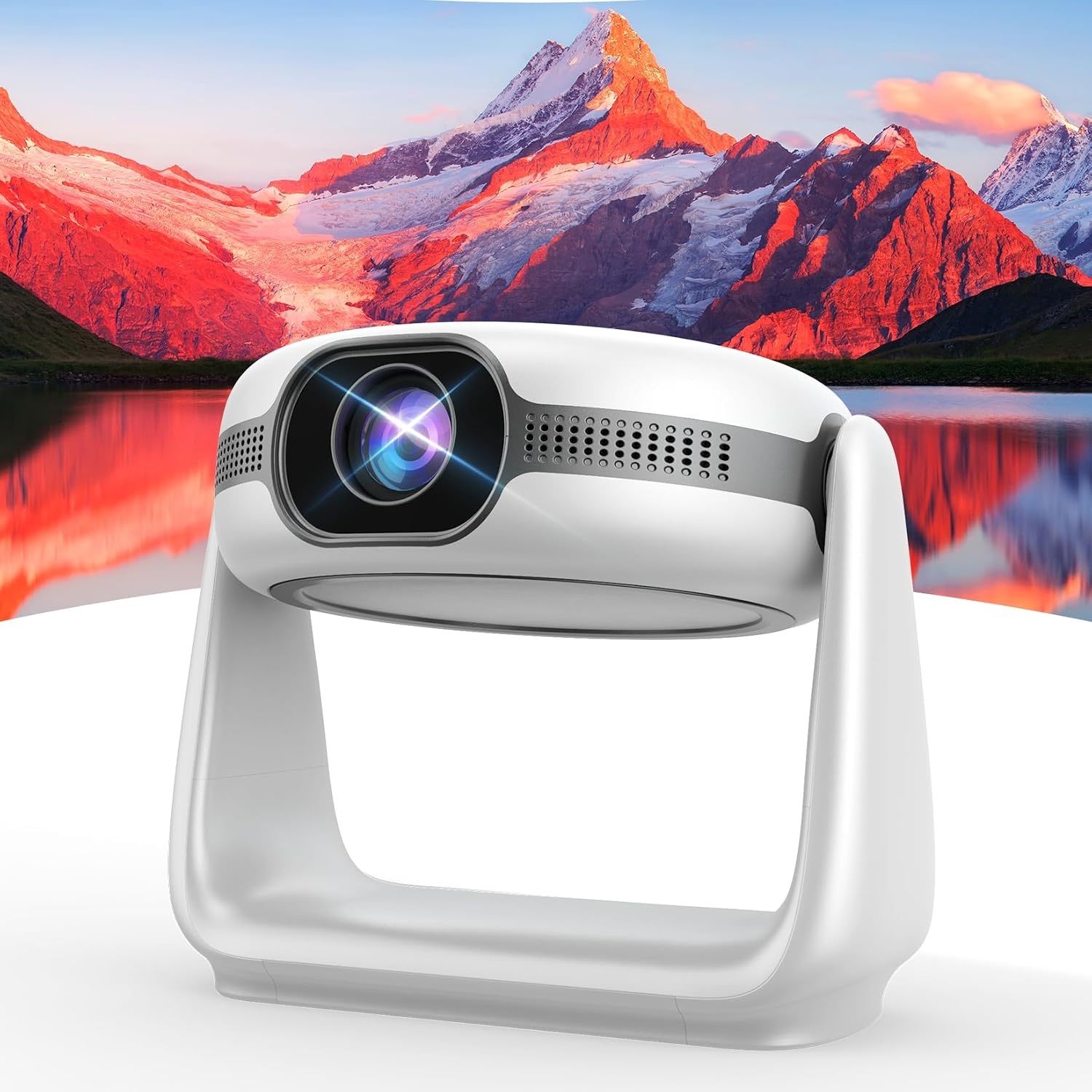 Outdoor Beamer met Accu: 1080p HD, 4K, Android 11, WiFi 6, 35% Korting