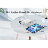 Mini Beamer 8000 Lumen 1080p Full HD met 35% Korting