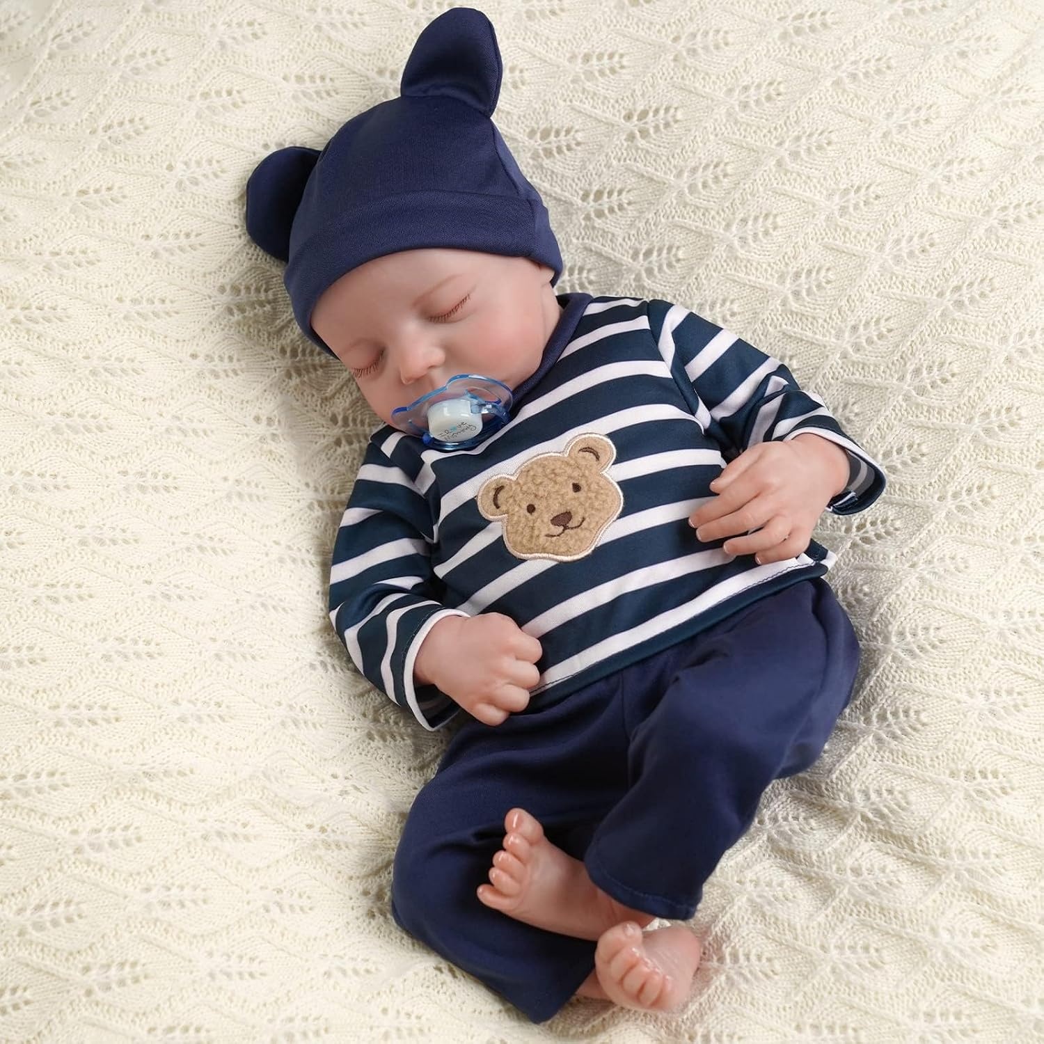 Levensechte Reborn Babypop Jongen Vinyl 50cm - 34% Korting