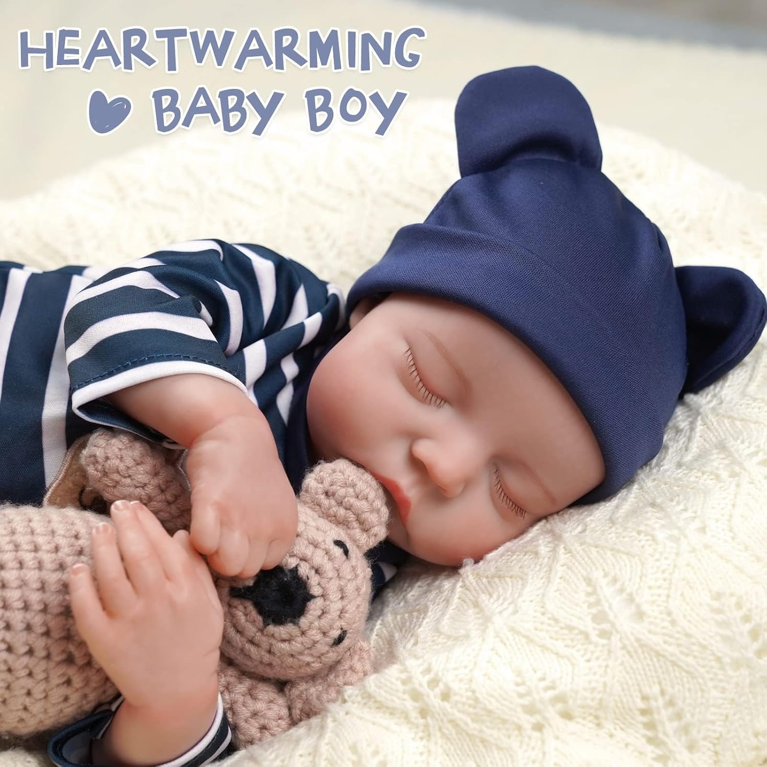 Levensechte Reborn Babypop Jongen Vinyl 50cm - 34% Korting