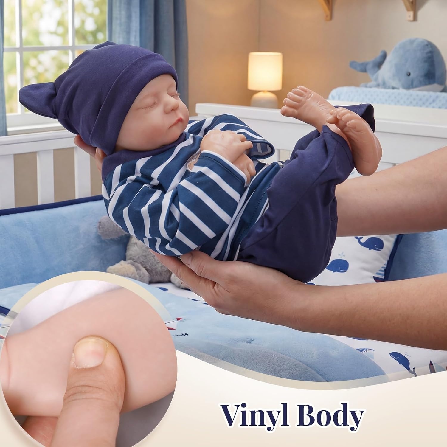 Levensechte Reborn Babypop Jongen Vinyl 50cm - 34% Korting