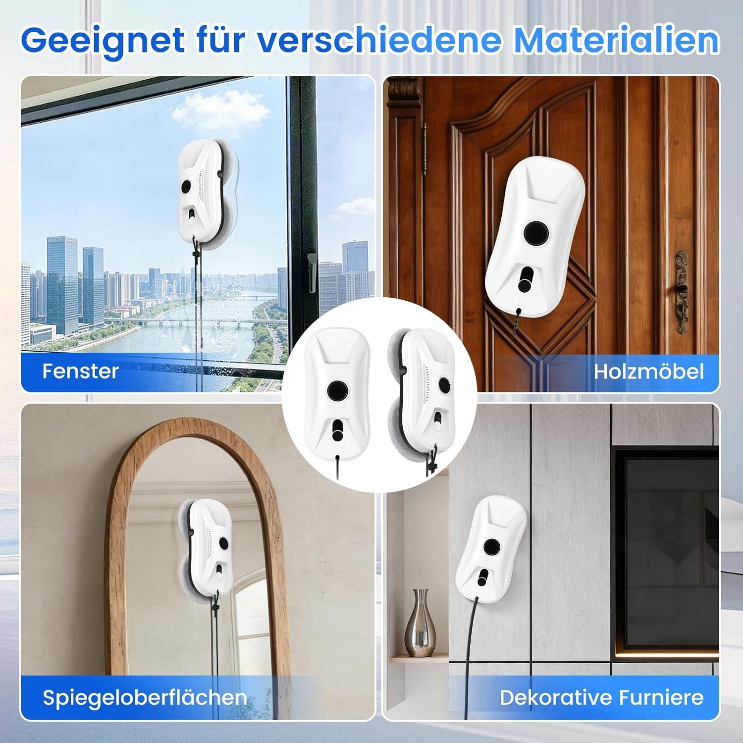 Raamrobot 5600 Pa, Dubbele Sproei, Afstandsbediening - 34% Korting