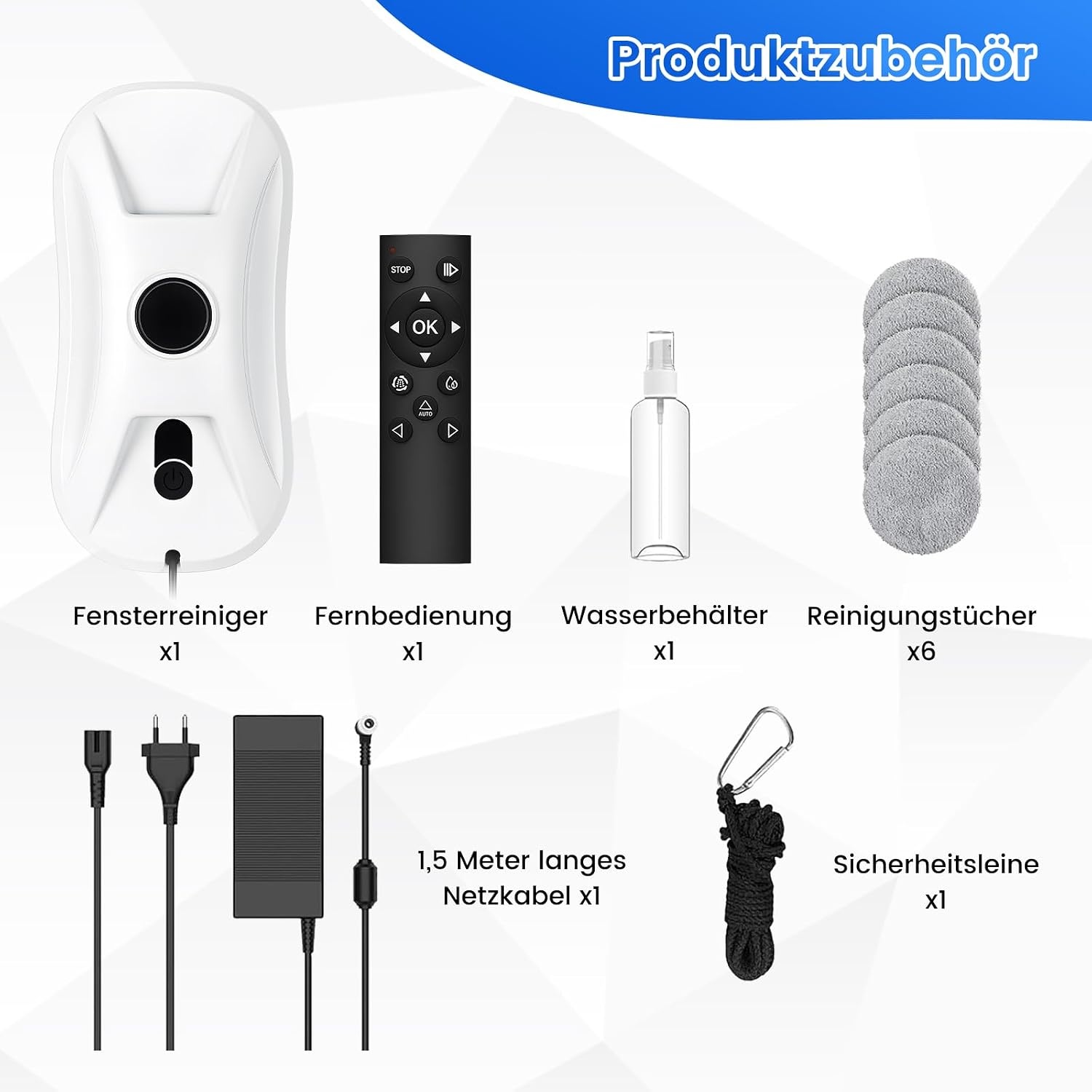 Raamrobot 5600 Pa, Dubbele Sproei, Afstandsbediening - 34% Korting