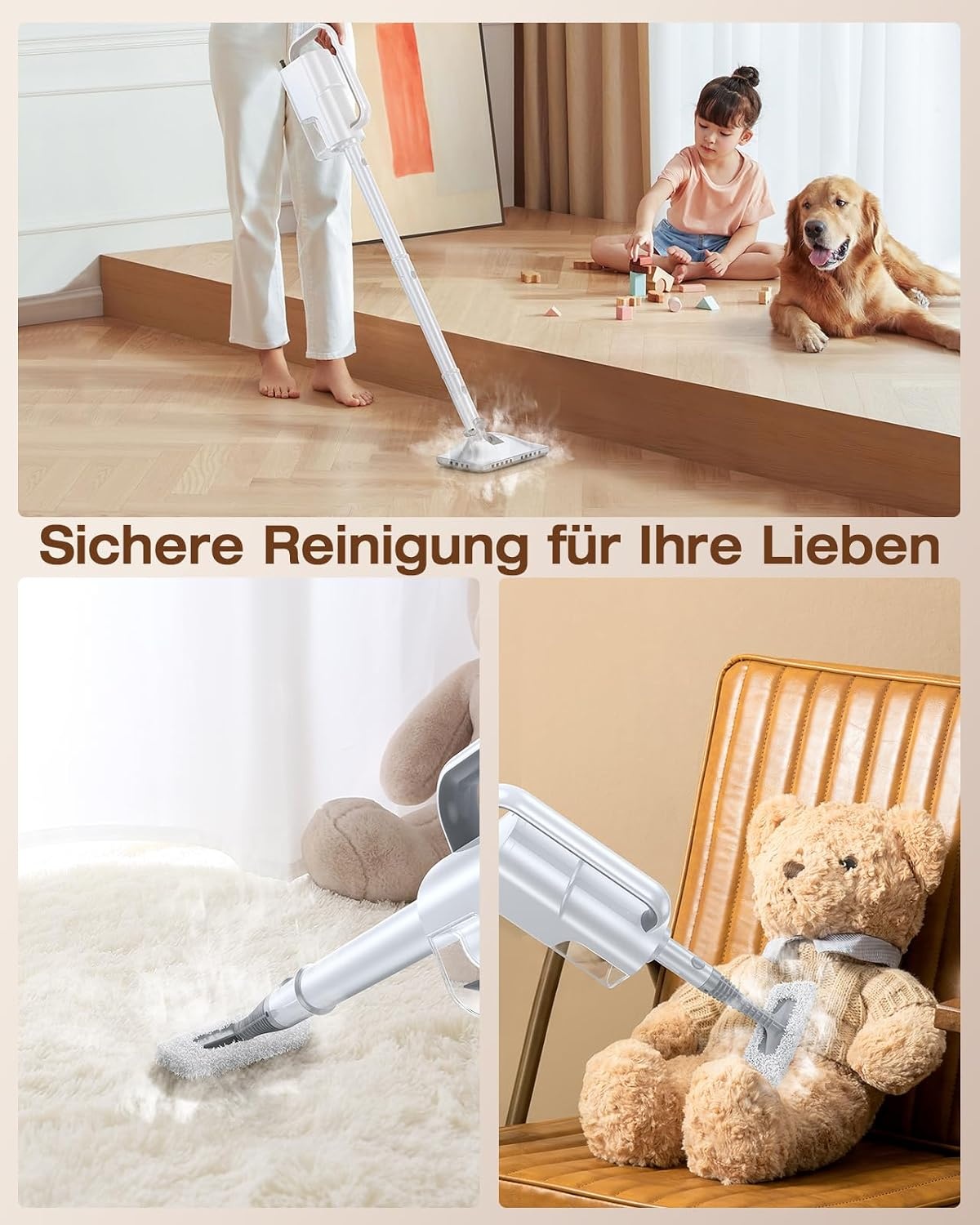 Stoomreiniger 10-in-1 Wit - 34% Korting