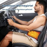 Draadloze Warmtegordel Rug met 5 Warmtestanden & 5 Massagemodi - 34% Korting