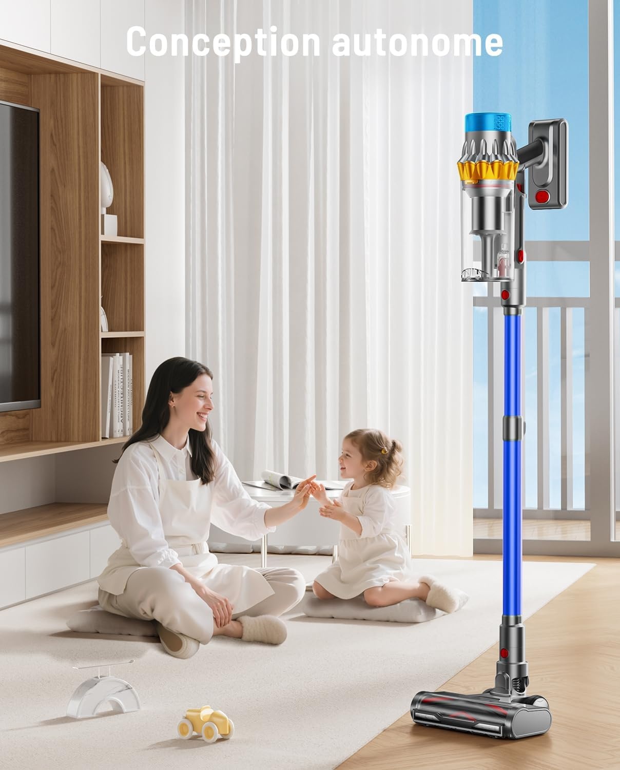Draadloze Stofzuiger - 600W, 70 Min Looptijd, OLED-scherm - 34% Korting