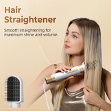 7-in-1 Heteluchtborstelset: Krullen, Steilen & Volume voor Elk Haartype
