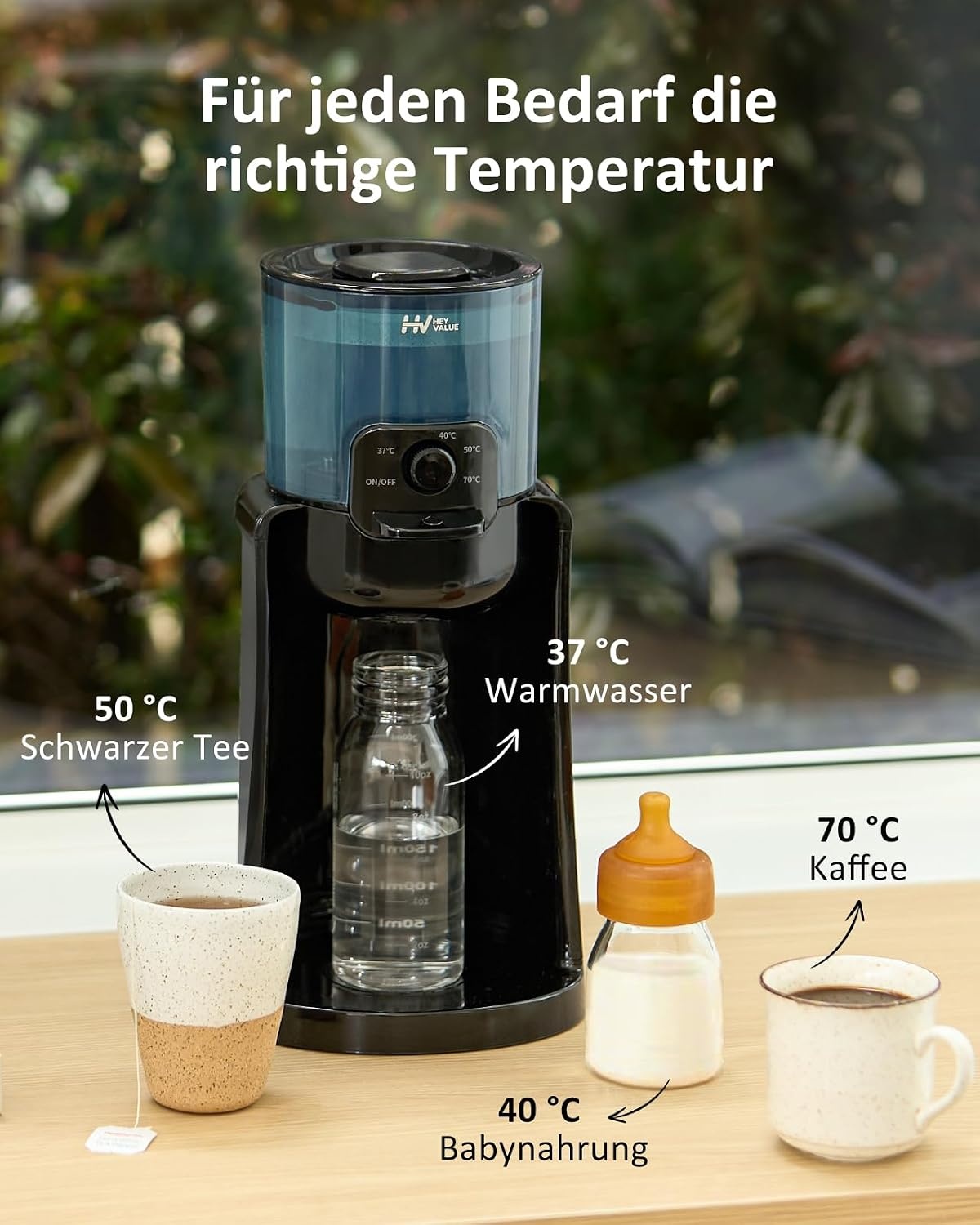 Babyfles Verwarmer & Waterdispenser Zwart | 400W | 29% Korting