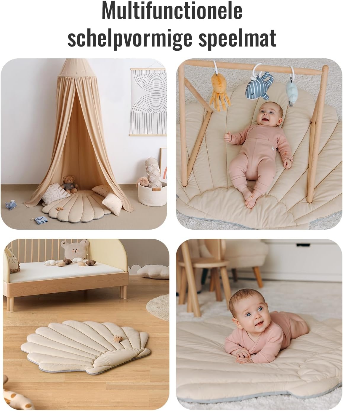 Baby Speelkleed Boho Oceaan met 6 Speeltjes (103x96 cm) - 34% Korting