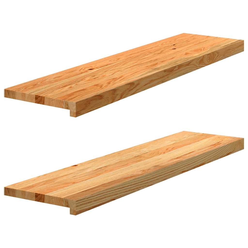 2x Massief Eikenhout Vensterbanken Lichtbruin 100x30cm - 54% Korting