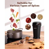 Elektrische Koffiemolen Zwart - 27% Korting