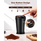 Elektrische Koffiemolen Zwart - 27% Korting