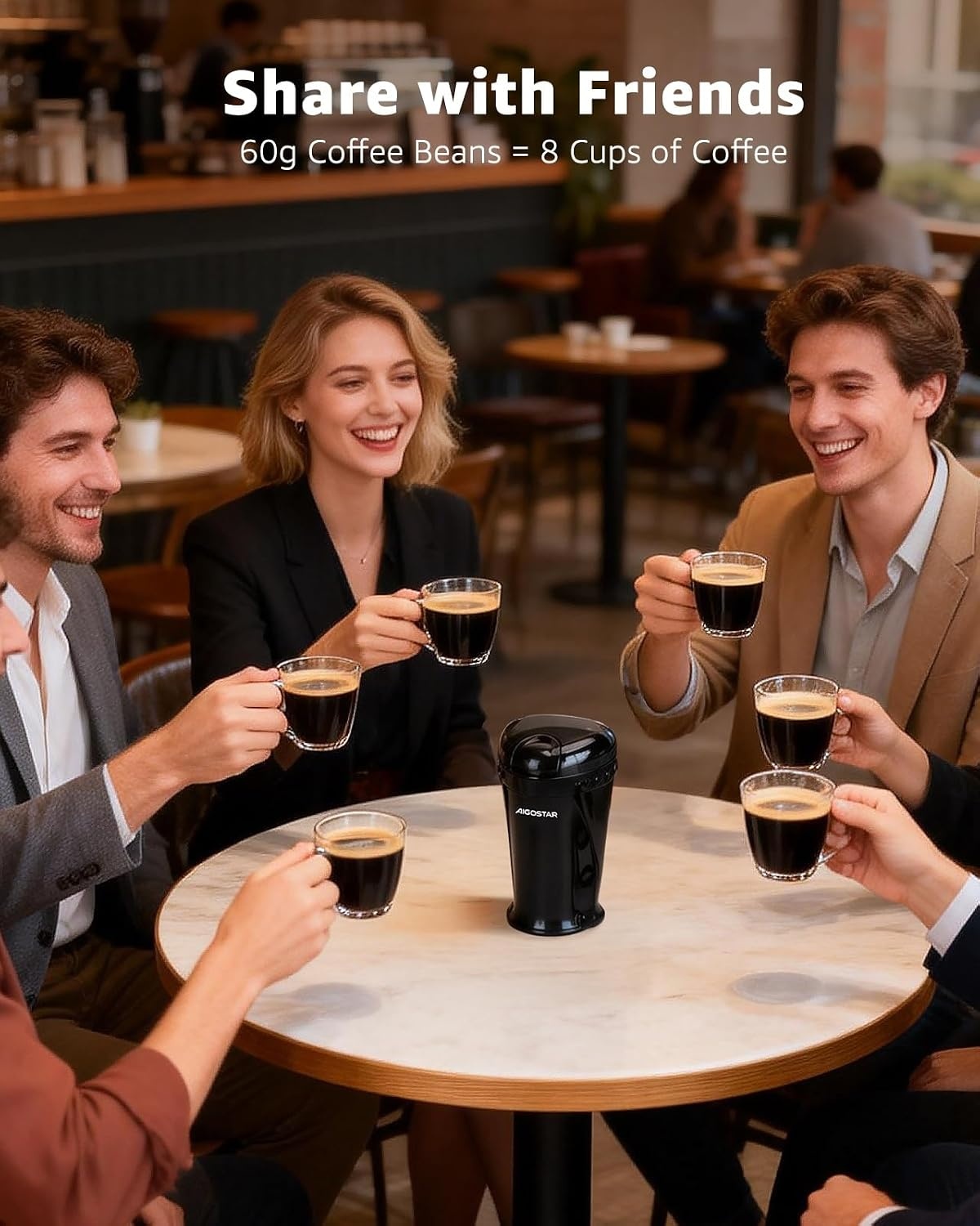 Elektrische Koffiemolen Zwart - 27% Korting